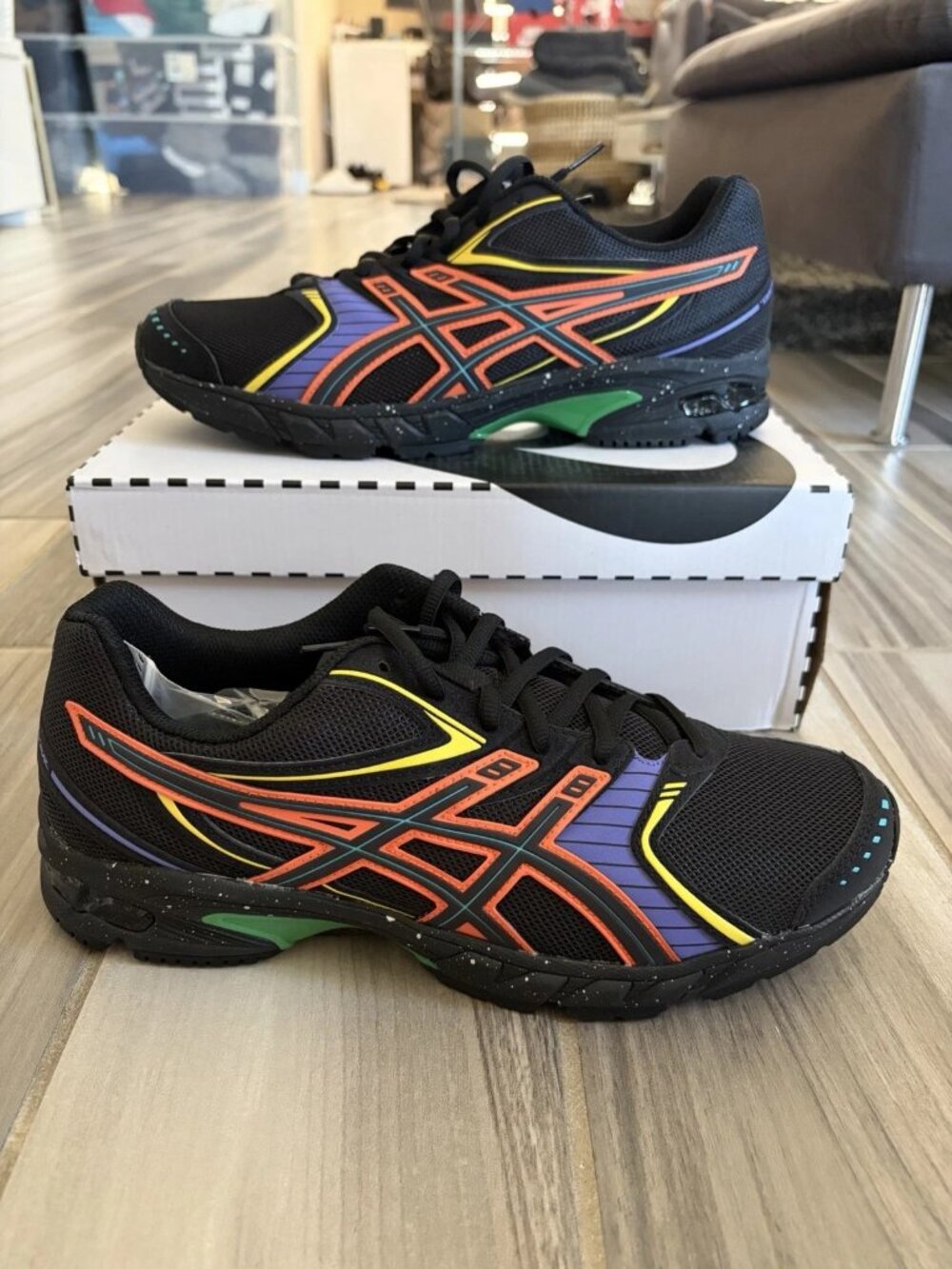 Men's Asics X Stefon Diggs Gel-DS Trainer 14 Shoes - Black/Multi 1203B142-001